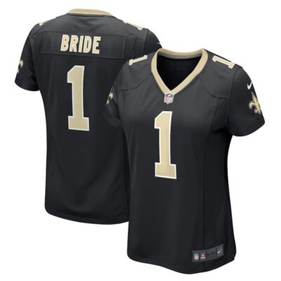 Number 1 Bride New Orleans Saints Women Game Jersey - Black