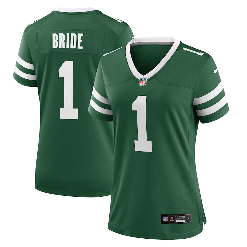 Number 1 Bride New York Jets Women Game Jersey - Legacy Green