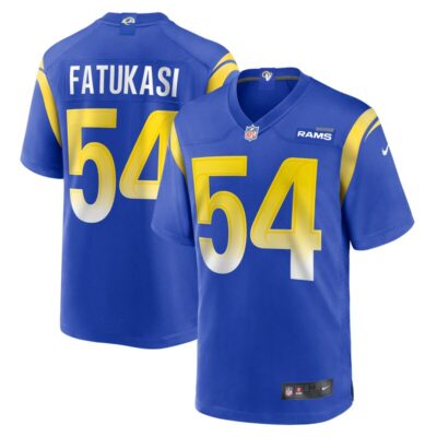 Olakunle Fatukasi Los Angeles Rams Game Jersey - Royal