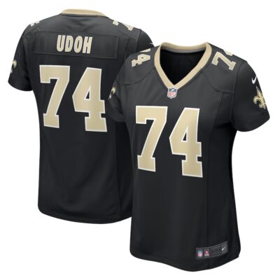 Olisaemeka Udoh New Orleans Saints Women Game Jersey - Black
