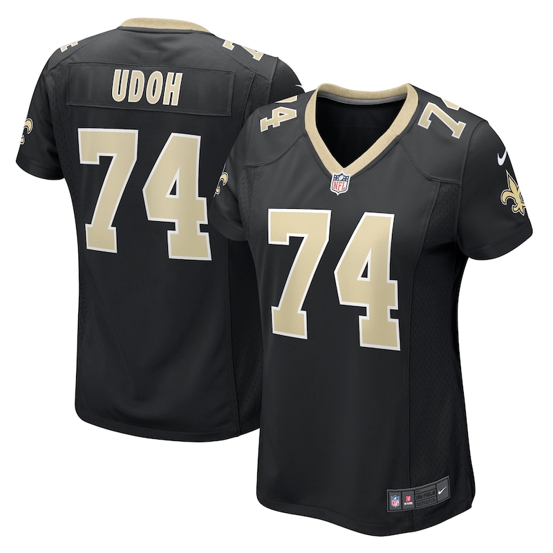 Olisaemeka Udoh New Orleans Saints Women Game Jersey - Black