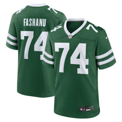 Olu Fashanu New York Jets Player Game Jersey - Gotham Green