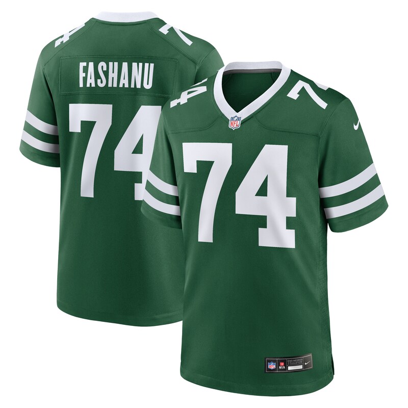 Olu Fashanu New York Jets Player Game Jersey - Gotham Green