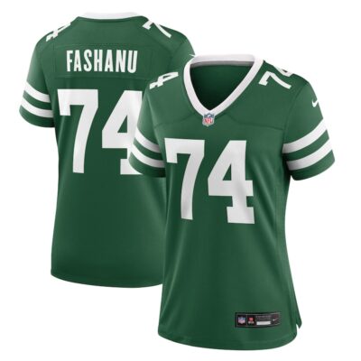 Olu Fashanu New York Jets Women Team Game Jersey - Legacy Green