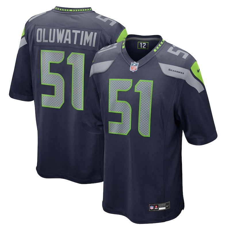 Olu Oluwatimi Seattle Seahawks Game Jersey - College Navy