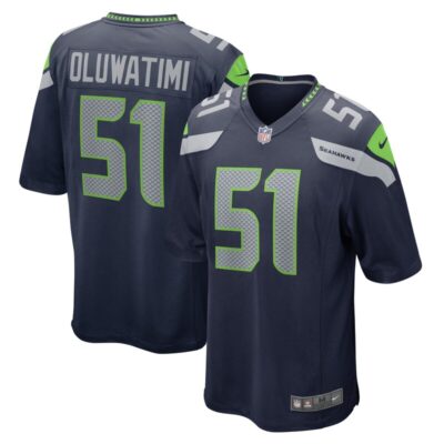 Olusegun Oluwatimi Seattle Seahawks Game Jersey - College Navy