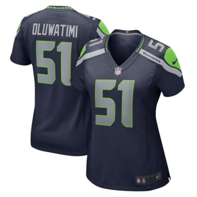 Olusegun Oluwatimi Seattle Seahawks Women Game Jersey - College Navy