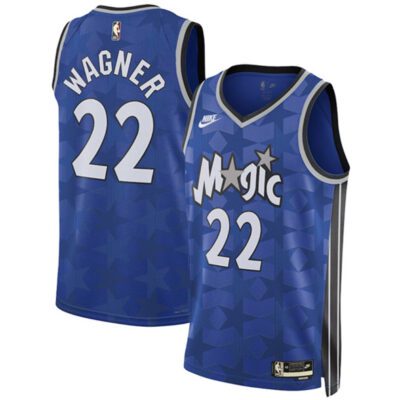 Orlando Magic #22 Franz Wagner Blue 2023/24 Classic Edition Stitched Basketball Jersey