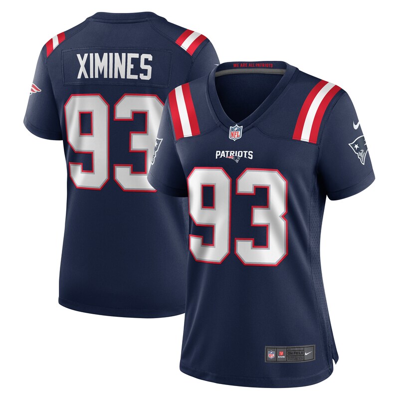 Oshane Ximines New England Patriots Women Game Jersey - Navy
