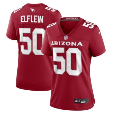 Pat Elflein Arizona Cardinals Women Team Game Jersey - Cardinal