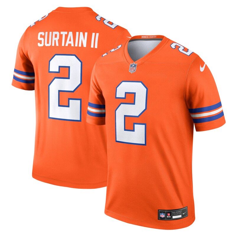 Patrick Surtain II Denver Broncos Alternate Legend Player Performance Top - Orange