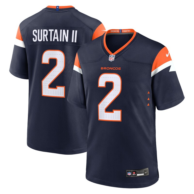 Patrick Surtain II Denver Broncos Mile High Collection Alternate Game Jersey - Navy
