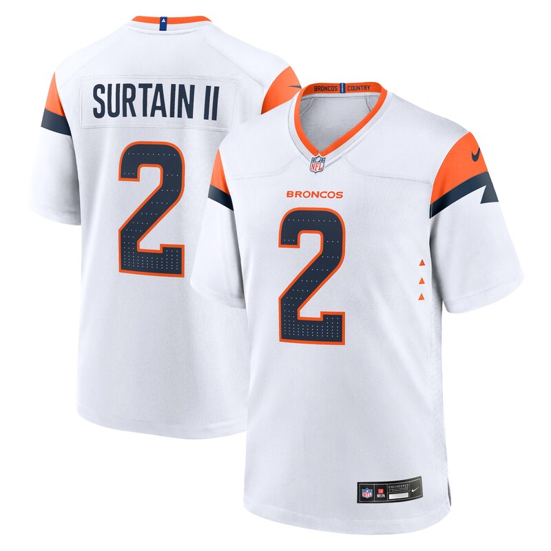 Patrick Surtain II Denver Broncos Mile High Collection Game Jersey - White