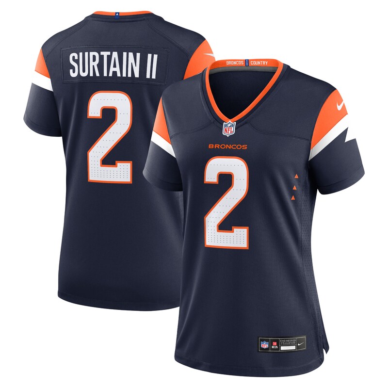 Patrick Surtain II Denver Broncos Women Mile High Collection Alternate Game Jersey - Navy
