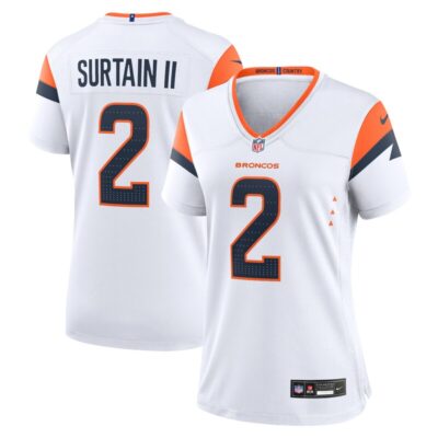 Patrick Surtain II Denver Broncos Women Mile High Collection Game Jersey - White