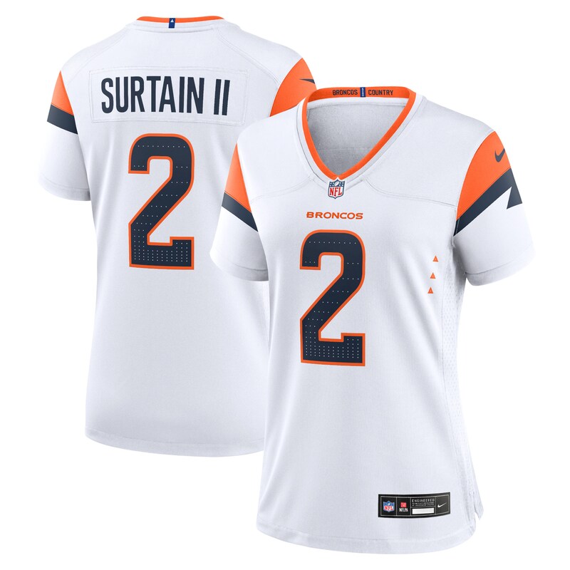 Patrick Surtain II Denver Broncos Women Mile High Collection Game Jersey - White