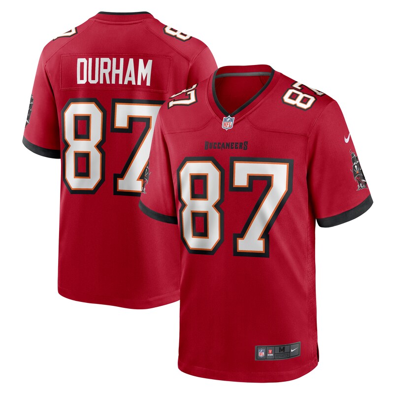 Payne Durham Tampa Bay Buccaneers Game Jersey - Red