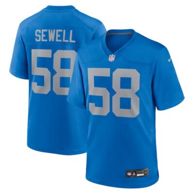 Penei Sewell Detroit Lions Alternate Game Jersey - Blue