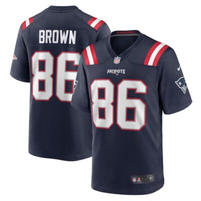 Pharaoh Brown New England Patriots Team Game Jersey - Navy