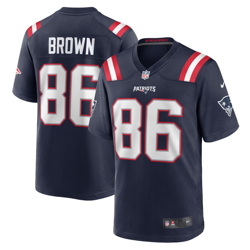 Pharaoh Brown New England Patriots Team Game Jersey - Navy