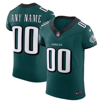 Philadelphia Eagles Team Vapor F.U.S.E. Elite Custom Jersey - Midnight Green
