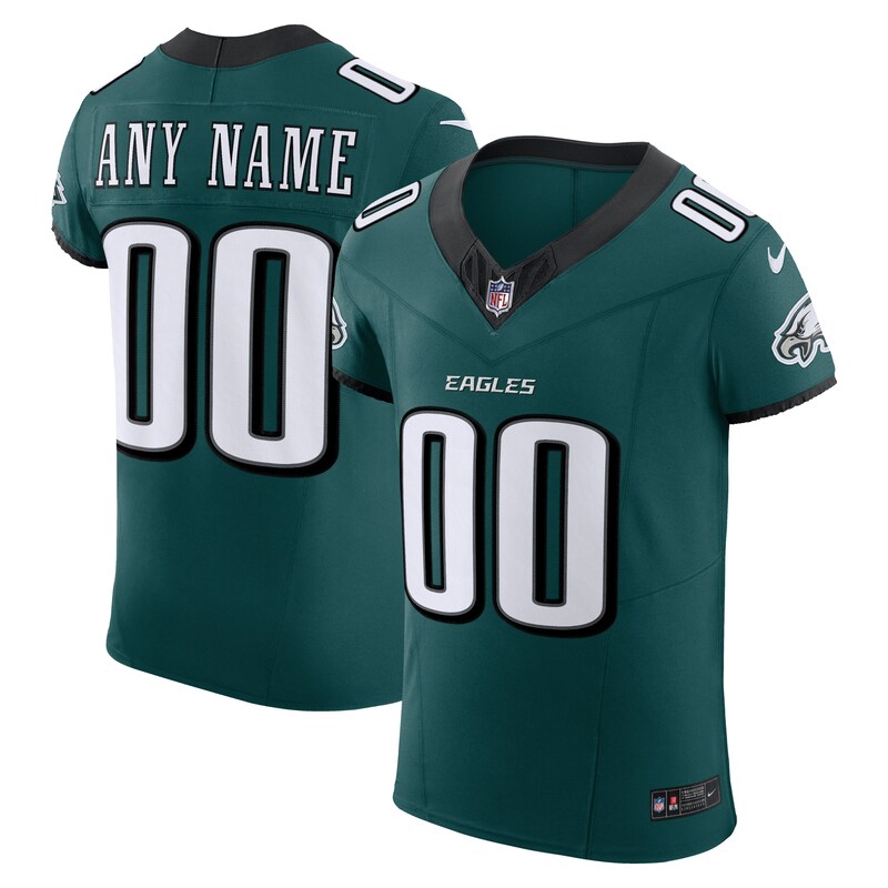 Philadelphia Eagles Team Vapor F.U.S.E. Elite Custom Jersey - Midnight Green