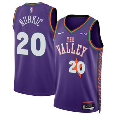 Phoenix Suns #20 Jusuf Nurkić Purple 2024/25 City Edition Stitched Basketball Jersey