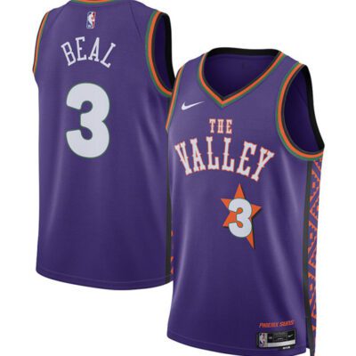 Phoenix Suns #3 Bradley Beal Purple 2024/25 City Edition Swingman Stitched Basketball Jersey