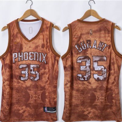 Phoenix Suns #35 Kevin Durant Orange 2023 Select Series Stitched Basketball Jersey