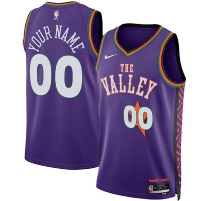 Phoenix Suns Active Player Custom Purple 2024/25 City Edition Swingman Stitched Basketball Jersey