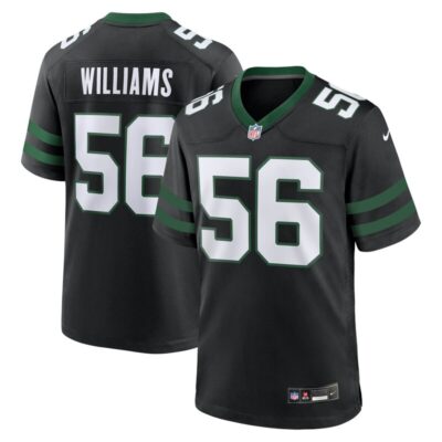 Quincy Williams New York Jets Alternate Game Jersey - Legacy Black