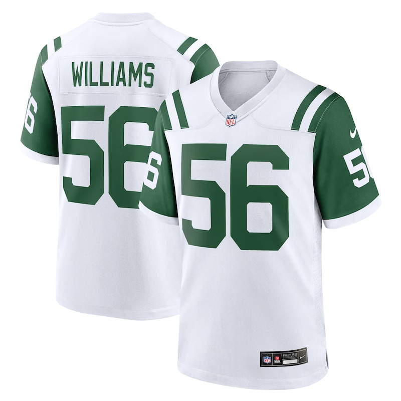 Quincy Williams New York Jets Alternate Game Jersey - White