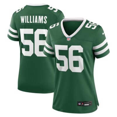 Quincy Williams New York Jets Women Game Player Jersey – Legacy Green