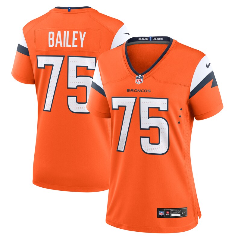 Quinn Bailey Denver Broncos Women Team Game Jersey - Orange