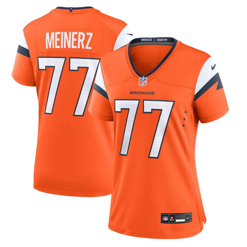 Quinn Meinerz Denver Broncos Women Team Game Jersey - Orange