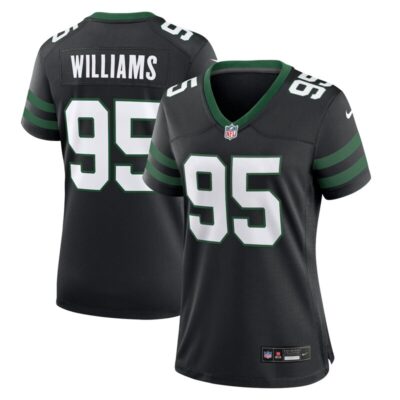 Quinnen Williams New York Jets Women Alternate Game Jersey - Legacy Black