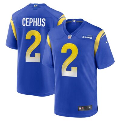 Quintez Cephus Los Angeles Rams Team Game Jersey - Royal