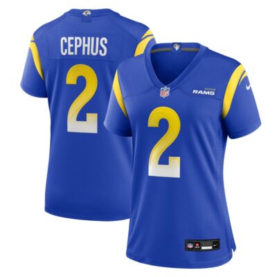 Quintez Cephus Los Angeles Rams Women Team Game Jersey - Royal