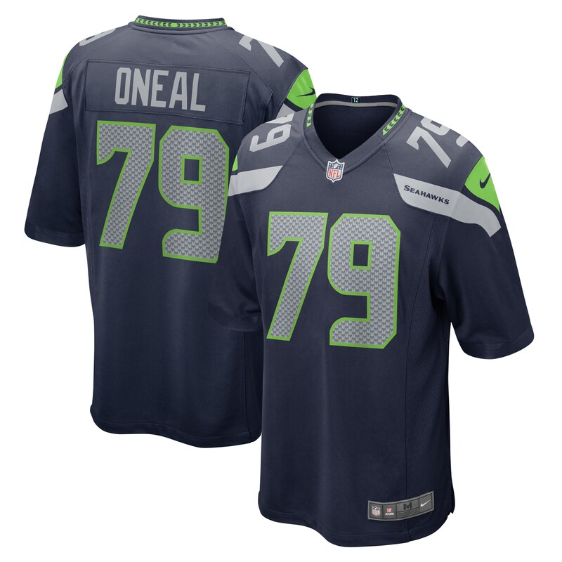 Raiqwon O'Neal Seattle Seahawks Team Game Jersey - College Navy