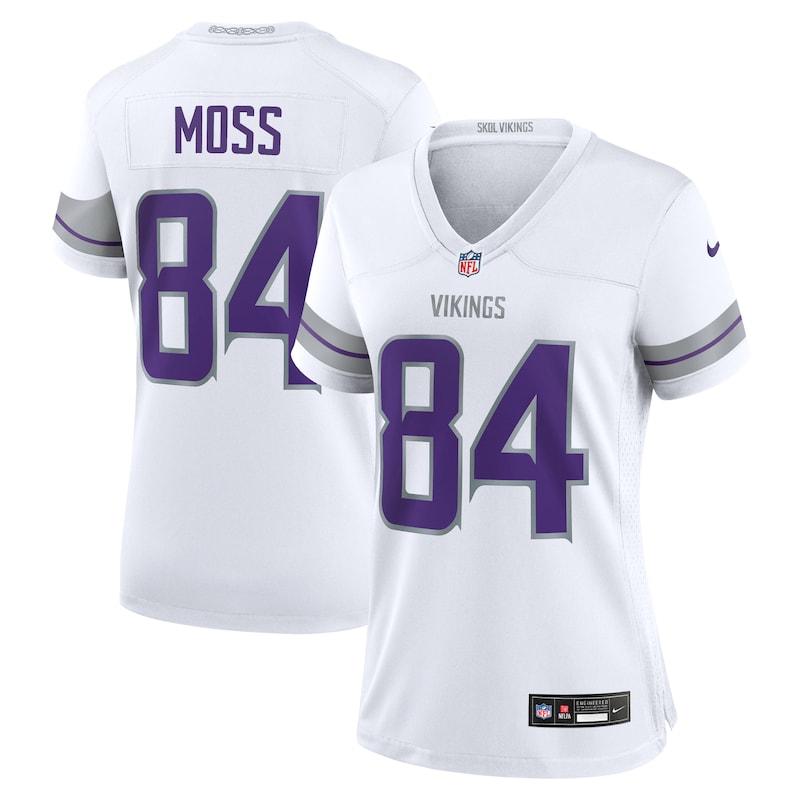 Randy Moss Minnesota Vikings Women Alternate Retired Player Game Jersey - White