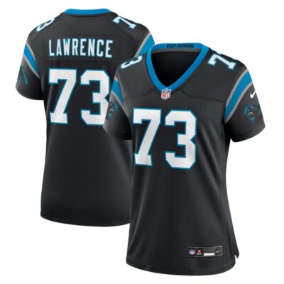 Rashard Lawrence Carolina Panthers Women Game Jersey - Black