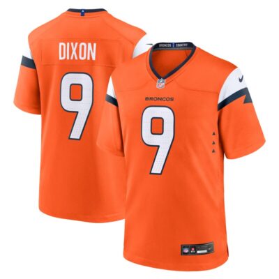 Riley Dixon Denver Broncos Team Game Jersey - Orange