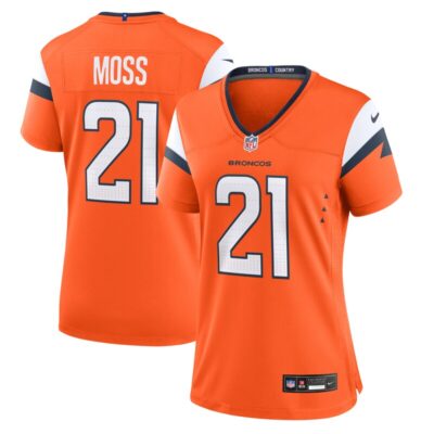 Riley Moss Denver Broncos Women Team Game Jersey - Orange