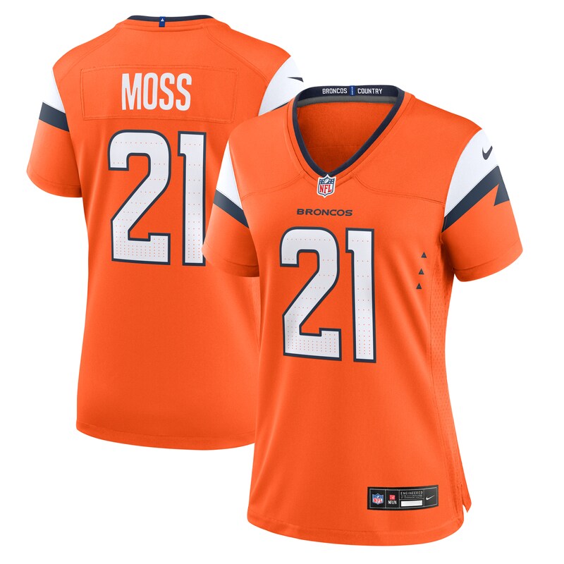 Riley Moss Denver Broncos Women Team Game Jersey - Orange
