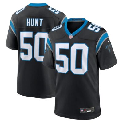 Robert Hunt Carolina Panthers Game Jersey - Black