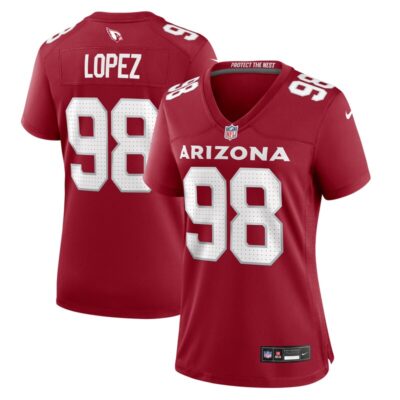 Roy Lopez Arizona Cardinals Women Game Jersey - Cardinal