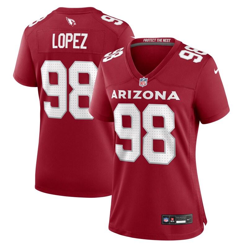 Roy Lopez Arizona Cardinals Women Game Jersey - Cardinal