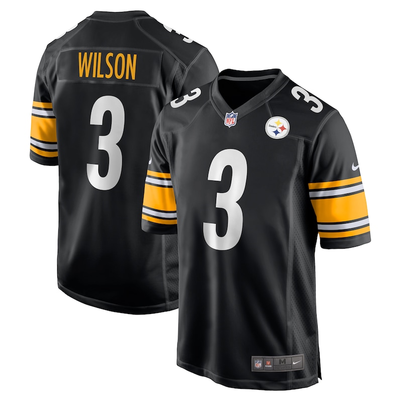 Russell Wilson Pittsburgh Steelers Game Jersey - Black