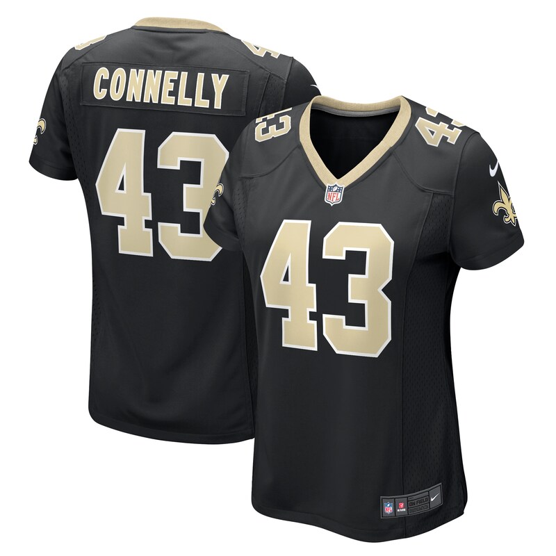Ryan Connelly New Orleans Saints Women Team Game Jersey - Black