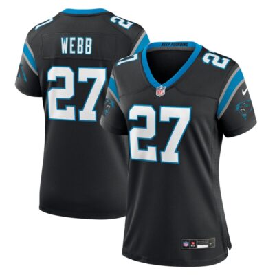 Sam Webb Carolina Panthers Women Team Game Jersey - Black